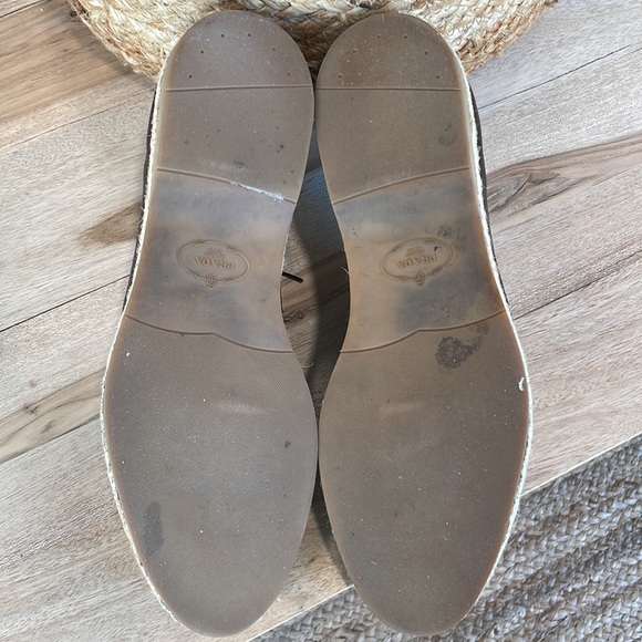 Prada Brown Nappa Leather Lace Up Espadrilles - Picture 6 of 11